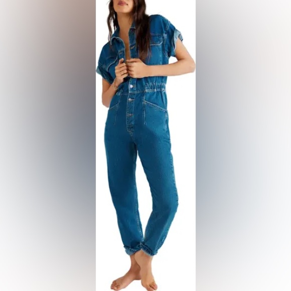 We The Free Marci Denim Jumpsuit